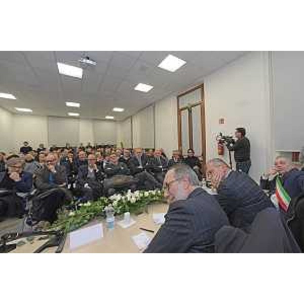 Il vicegovernatore della Regione FVG, Riccardo Riccardi, presenzia a Palazzolo dello Stella alla tavola rotonda in memoria del Presidente Biasutti. (Foto ARC Morandini)