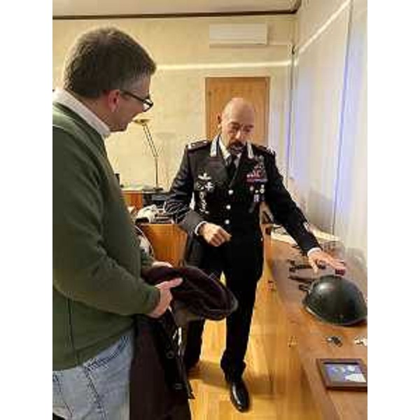 Il comandante della Legione Carabinieri Friuli Venezia Giulia generale di brigata Antonio Frassinetto e l'assessore regionale alla Sicurezza Pierpaolo Roberti (Foto ARC Assandri)