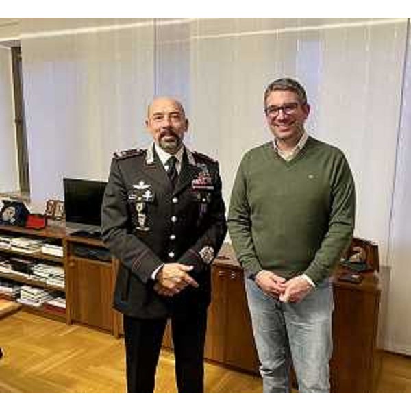 Il comandante della Legione Carabinieri Friuli Venezia Giulia generale di brigata Antonio Frassinetto e l'assessore regionale alla Sicurezza Pierpaolo Roberti (Foto ARC Assandri)
