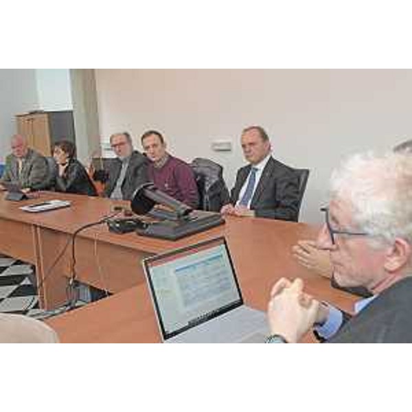 L'incontro stampa del governatore Massimiliano Fedriga e del vicegovernatore del delega alla Salute Riccardo Riccardi all'ospedale di Cattinara con gli esperti infettivologi sul tema del coronavirus. (Foto ARC Montenero)