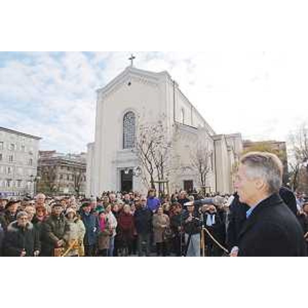 Riccardo Illy (Presidente Regione Friuli Venezia Giulia) all'inaugurazione del nuovo parcheggio sotterraneo di piazza San Giacomo a Trieste. (Trieste 28/11/07)