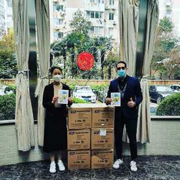 La spedizione delle mascherine dal Fogolar Furlan di Shanghai 