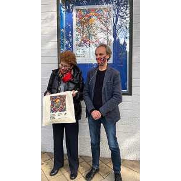 L'assessore alla Cultura Tiziana Gibelli e Daniele Terzoli presidente della Cappella Underground. - L'assessore alla Cultura Tiziana Gibelli e Daniele Terzoli presidente della Cappella Underground.