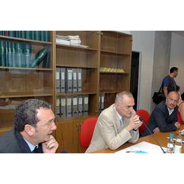 Vittorio Brancati (Presidente del Consiglio delle Autonomie Locali) con Sergio Bolzonello (Sindaco di Pordenone) e Sergio Cecotti (Sindaco di Udine)