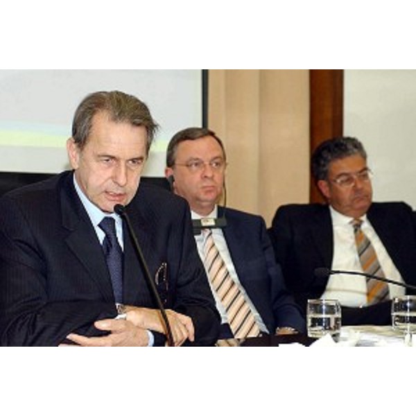 Jacques Rogge (Presidente del CIO) allo EYOF 2005 (Lignano, 12/05/05) 