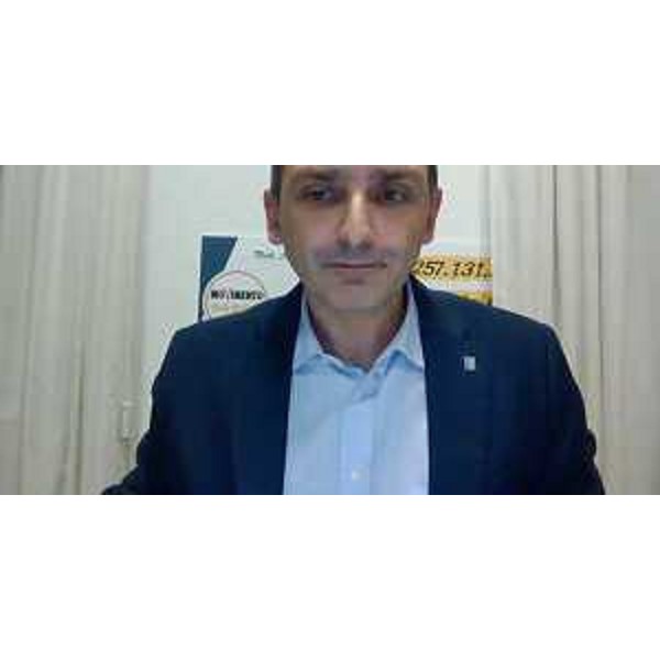 Il capogruppo del M5S, Cristian Sergo, in videoconferenza - Il capogruppo del M5S, Cristian Sergo, in videoconferenza 