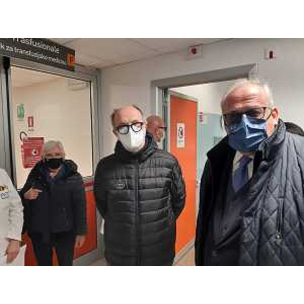 Il vicegovernatore con delega alla Salute Riccardo Riccardi e il sindaco di Gorizia Rodolfo Ziberna - Il vicegovernatore con delega alla Salute Riccardo Riccardi e il sindaco di Gorizia Rodolfo Ziberna