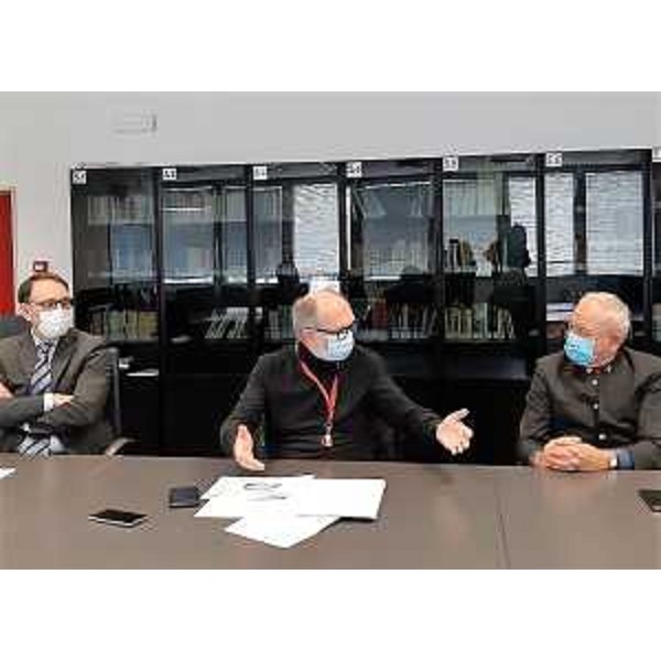 Il vicegovernatore con delega alla Salute e Politche sociali Riccardo Riccardi con il direttore generale Asfo Joseph Polimeni e il vicesindaco di Pordenone Eligio Grizzo - Il vicegovernatore con delega alla Salute e Politche sociali Riccardo Riccardi con il direttore generale Asfo Joseph Polimeni e il vicesindaco di Pordenone Eligio Grizzo 