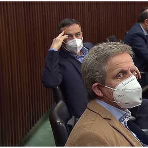 Giampaolo Bidoli e Massimo Moretuzzo (Patto) in Aula - Giampaolo Bidoli e Massimo Moretuzzo (Patto) in Aula