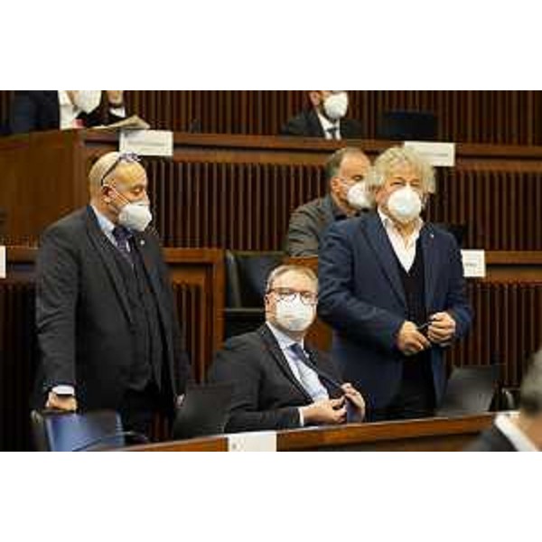 Da sx, Lorenzo Tosolini, Mauro Bordin ed Elia Miani (Lega) - Da sx, Lorenzo Tosolini, Mauro Bordin ed Elia Miani (Lega)