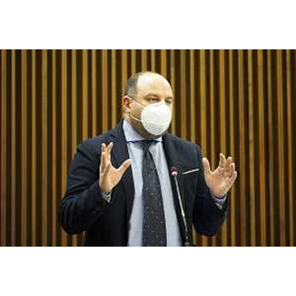 Il capogruppo del Pd, Diego Moretti - Il capogruppo del Pd, Diego Moretti