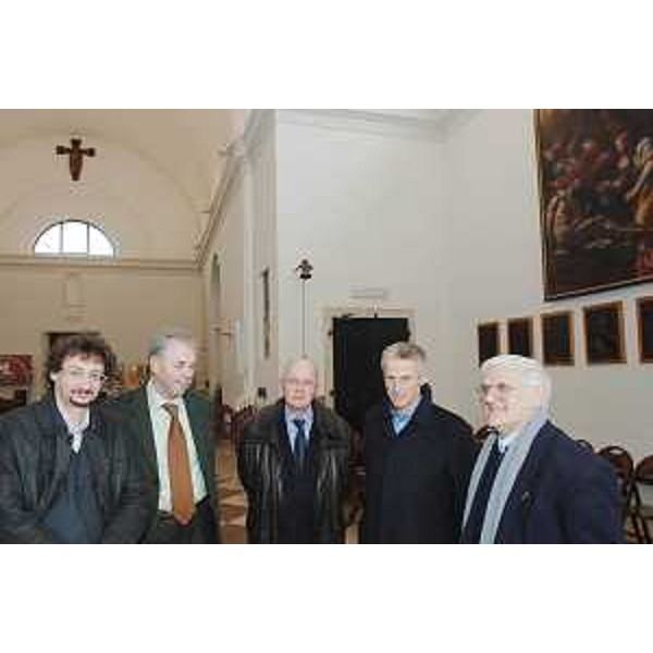 Riccardo Illy (Presidente Regione Friuli Venezia Giulia) in visita a Fontanafredda accompagnato dal Parroco, don Luigi Stefanuto, e dal Sindaco Giovanni Baviera. (Fontanafredda 05/12/07)