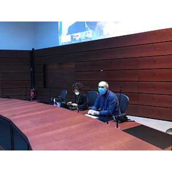 Il Vicegovernatore della Regione Friuli Venezia Giulia con delega alla Salute Riccardo Riccardi insieme al Direttore centrale Gianna Zamaro - Il Vicegovernatore della Regione Friuli Venezia Giulia con delega alla Salute Riccardo Riccardi insieme al Direttore centrale Gianna Zamaro