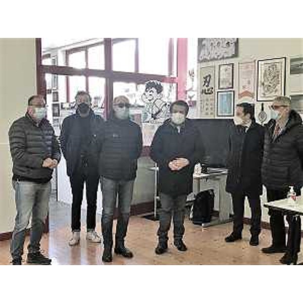 Il vicegovernatore Riccardo Riccardi al Palatennis di Tolmezzo - Il vicegovernatore Riccardo Riccardi al Palatennis di Tolmezzo