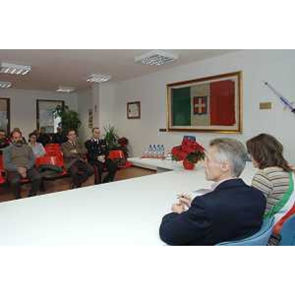 Riccardo Illy (Presidente Regione Friuli Venezia Giulia) in visita al Comune di Castelnovo del Friuli con il Sindaco Lara Maria De Michiel. (Castelnovo del Friuli 07/12/07)