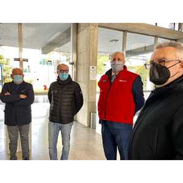 Il vicegovernatore della Regione Riccardo Riccardi insieme al presidente della Fiera Renato Pujatti, il presidente della 3. Commissione consiliare Ivo Moras e il vicesindaco di Pordenone Eligio Grizzo. - Il vicegovernatore della Regione Riccardo Riccardi insieme al presidente della Fiera Renato Pujatti, il presidente della 3. Commissione consiliare Ivo Moras e il vicesindaco di Pordenone Eligio Grizzo.