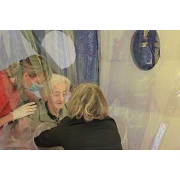 La stanza degli abbracci allestita nella struttura avianese - La stanza degli abbracci allestita nella struttura avianese