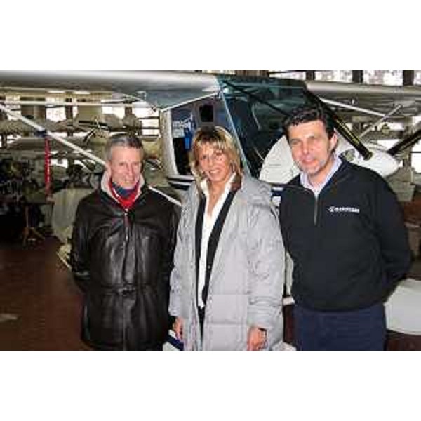 Riccardo Illy (Presidente Regione Friuli Venezia Giulia) in visita alla Fly Synthesis (Gonars, 11/03/05)