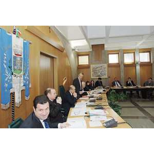 Riccardo Illy (Presidente Regione Friuli Venezia Giulia) e la Giunta regionale riunita nel Municipio di Pasian di Prato. (Pasian di Prato 14/12/07)