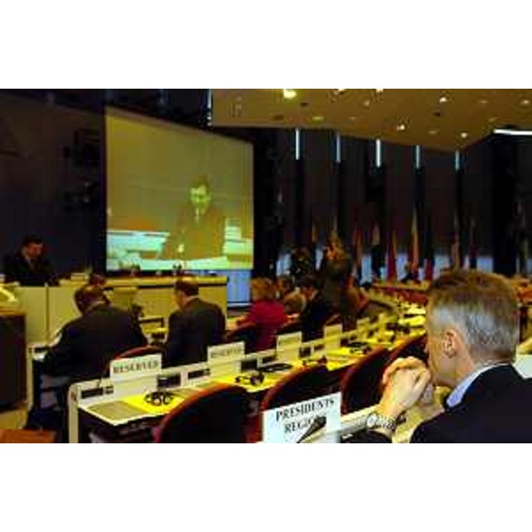 Riccardo Illy (Presidete Regione Friuli Venezia Giulia) all'ARE (Assemblea delle Regione D'Europa) (Bruxelles, 03/03/05)