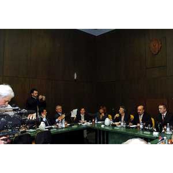 Riccardo Illy (Presidente Regione Friuli Venezia Giulia) a Vojvodina, Provincia autonoma della Repubblica Serba (Novi Sad, 02/03/05)