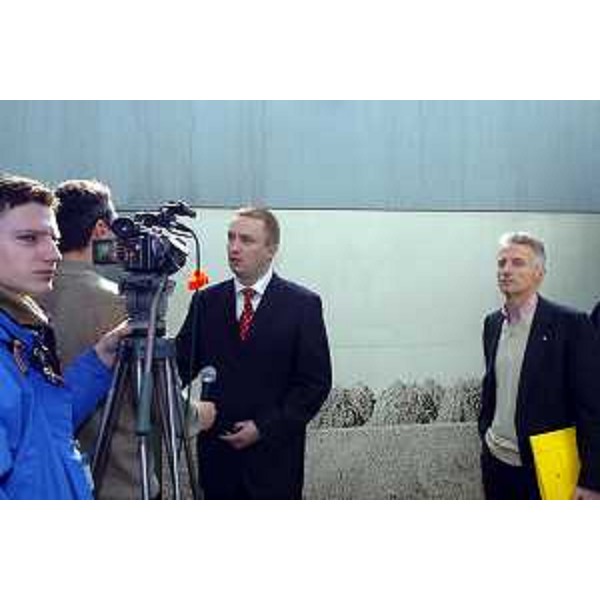 Riccardo Illy (Presidente Regione Friuli Venezia Giulia) e Bojan Pajtic (Presidente Vojvodina, Provincia autonoma della Repubblica Serba) (Novi Sad, 02/03/05)