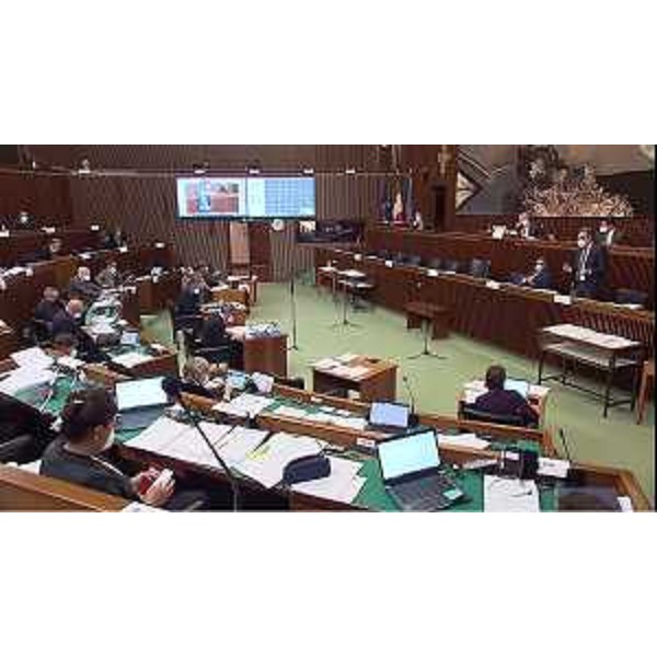 L'Aula durante i lavori - L'Aula durante i lavori