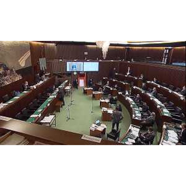 L'Aula durante i lavori - L'Aula durante i lavori