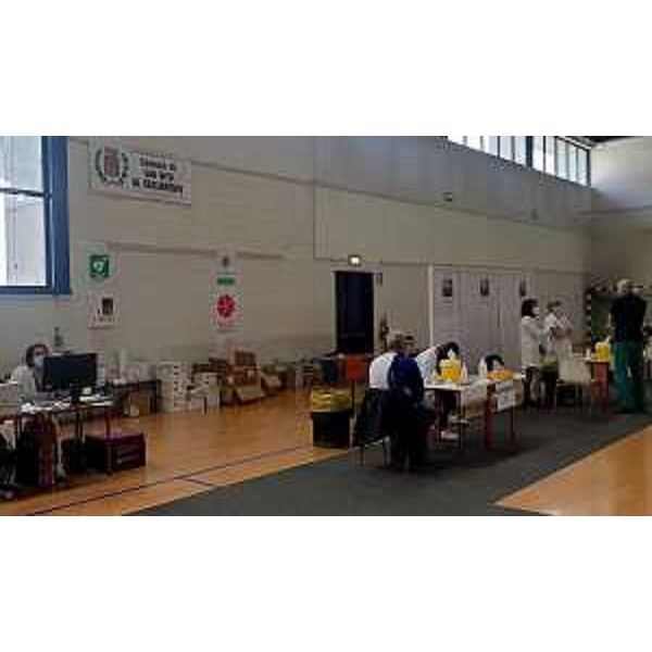 Il centro vaccinale di San Vito al Tagliamento - Il centro vaccinale di San Vito al Tagliamento