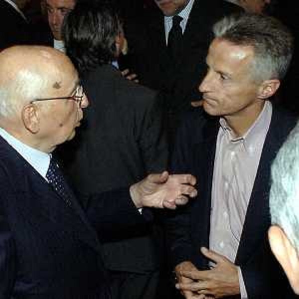 Il Presidente della Repubblica Giorgio Napolitano con Riccardo Illy (Presidente della Regione Friuli Venezia Giulia) in occasione del ricevimento al Quirinale dei presidenti delle Regioni Italiane (05/07/06) 