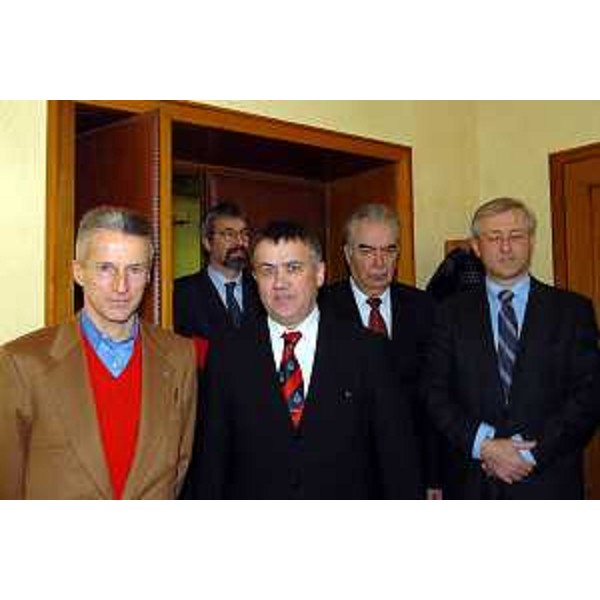 Riccardo Illy (Presidente Regione Friuli Venezia Giulia) e Franc Puksic (Segretario di Stato della Repubblica di Slovenia) (Trieste, 16/02/05)
