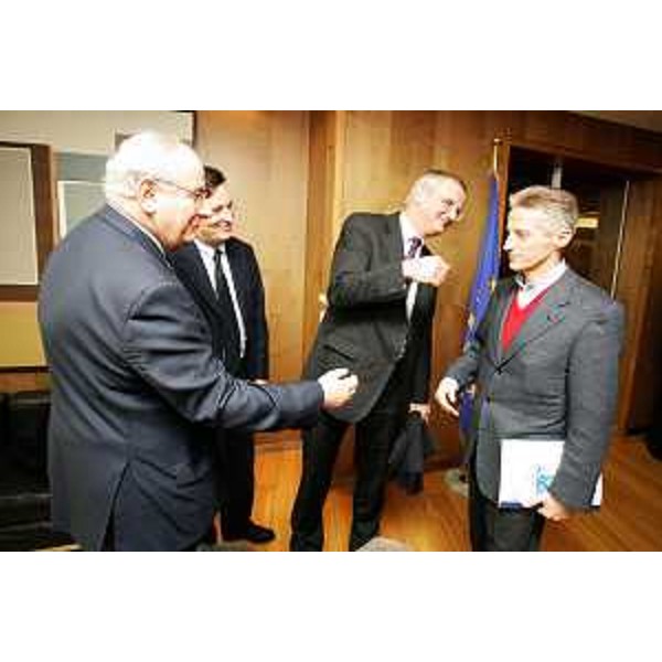Riccardo Illy (Presidente ARE/Assemblea delle Regioni d'Europa e Presidente Friuli Venezia Giulia) a Palazzo Berlaymont a Bruxelles. (Bruxelles 17/12/07)