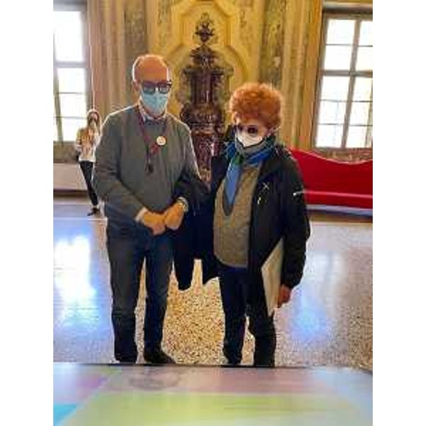 II vicegovernatore con delega alla Salute, Riccardo Riccardi, e l'assessore alla Cultura, Tiziana Gibelli, durante la visita di questa mattina alla Villa Manin di Passariano. - II vicegovernatore con delega alla Salute, Riccardo Riccardi, e l'assessore alla Cultura, Tiziana Gibelli, durante la visita di questa mattina alla Villa Manin di Passariano.