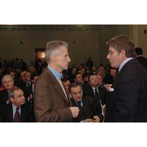 Riccardo Illy (Presidente Regione Friuli Venezia Giulia) e Piero Della Valentina (Presidente Confindustria) (Trieste, 03/02/05)