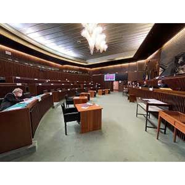 Il Comitato ristretto della III Commissione durante i lavori in aula - Il Comitato ristretto della III Commissione durante i lavori in aula