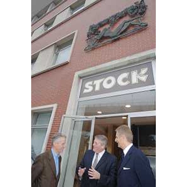 Riccardo Illy (Presidente Regione Friuli Venezia Giulia) visita la Stock Spa di Trieste con Neil Everitt, Chairman di Stock Spirit Group. (Trieste 09/01/08)