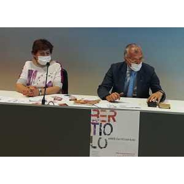 Il presidente Piero Mauro Zanin con il sindaco di Bertiolo, Eleonora Viscardis - Il presidente Piero Mauro Zanin con il sindaco di Bertiolo, Eleonora Viscardis