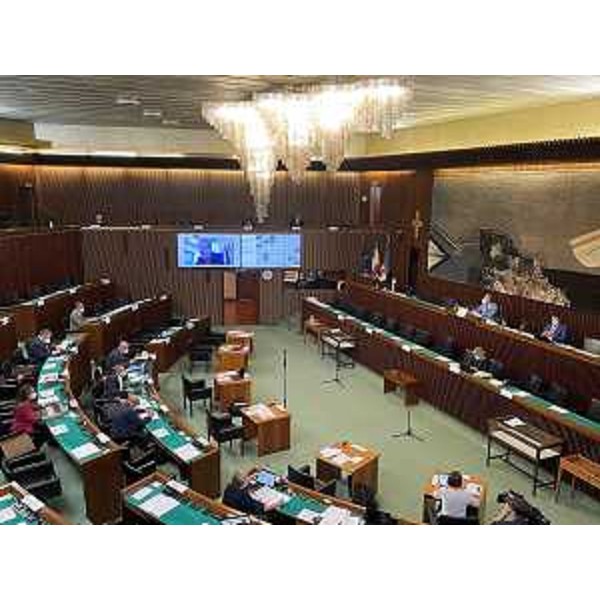 L'intervento da remoto dell'assessore Graziano Pizzimenti - L'intervento da remoto dell'assessore Graziano Pizzimenti