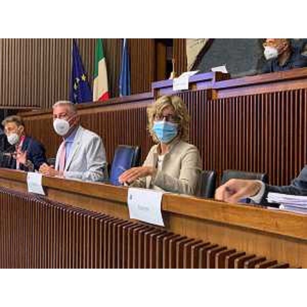L'assessore alle Finanze Barbara Zilli durante la seduta della I Commissione - L'assessore alle Finanze Barbara Zilli durante la seduta della I Commissione