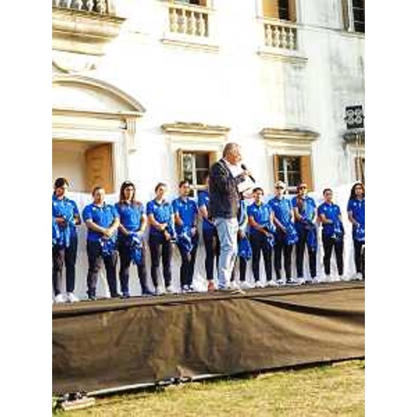 Il presidente Zanin incontra le campionesse nazionali di softball a Villa Manin di Passariano - Il presidente Zanin incontra le campionesse nazionali di softball a Villa Manin di Passariano