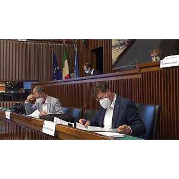 Alberto Budai (Lega), presidente della II Commissione), con l'assessore regionale Stefano Zannier - Alberto Budai (Lega), presidente della II Commissione), con l'assessore regionale Stefano Zannier