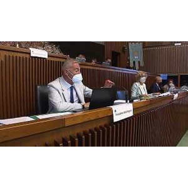 Alessandro Basso, presidente della I Commissione, accanto all'assessore Barbara Zilli - Alessandro Basso, presidente della I Commissione, accanto all'assessore Barbara Zilli