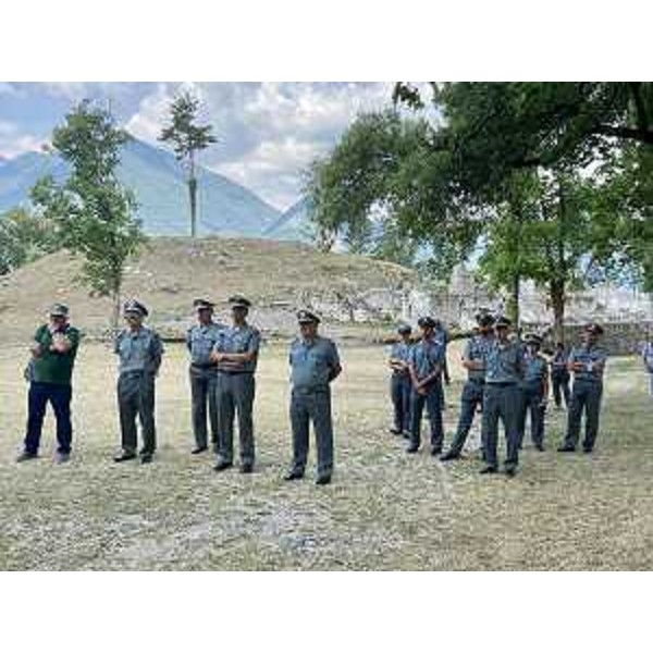 Una rappresentanza degli appartenenti al Corpo forestale regionale presente alla cerimonia svoltasi alla fortezza di Osoppo - Una rappresentanza degli appartenenti al Corpo forestale regionale presente alla cerimonia svoltasi alla fortezza di Osoppo