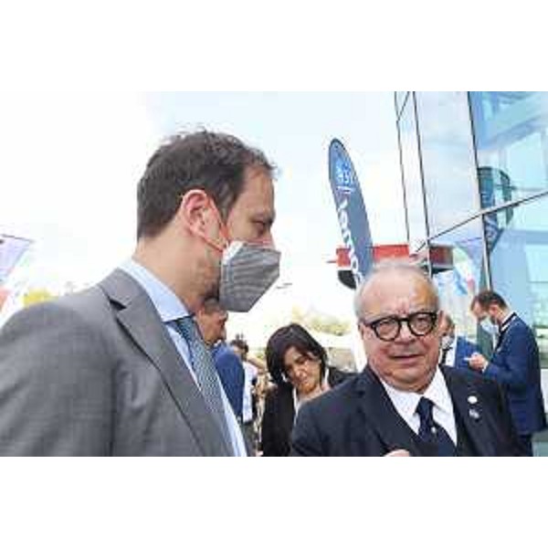 Il governatore Fedriga e il presidente Agrusti - Il governatore Fedriga e il presidente Agrusti