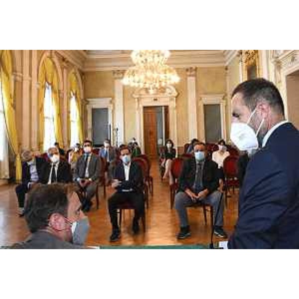 Il governatore Feriga e il presidente Pais. - Il governatore Feriga e il presidente Pais.