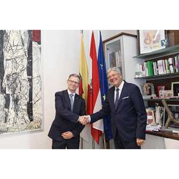 L'assessore Zannier e il presidente Kaiser - L'assessore Zannier e il presidente Kaiser