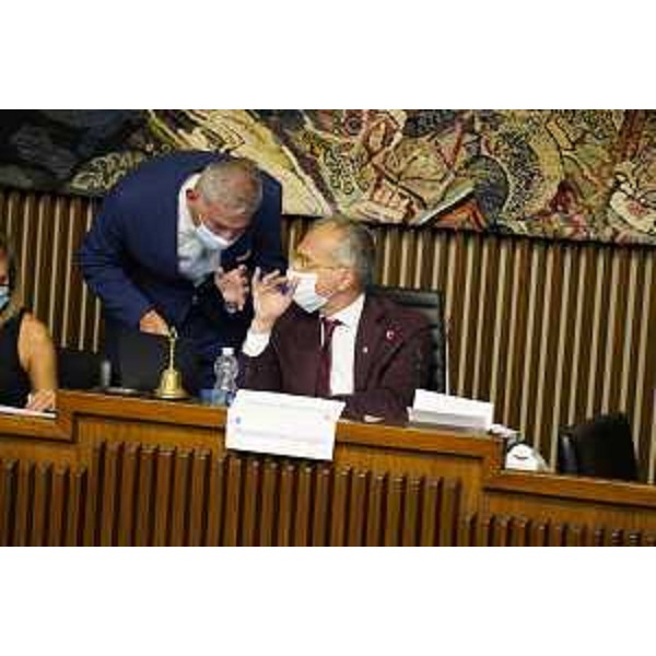 Alessandro Basso (FdI) con il presidente del Cr Fvg, Piero Mauro Zanin - Alessandro Basso (FdI) con il presidente del Cr Fvg, Piero Mauro Zanin