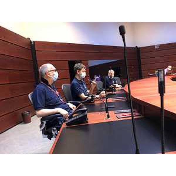 Il vicegovernatore Riccardo Riccardi durante la riunione del Comitato operativo - Il vicegovernatore Riccardo Riccardi durante la riunione del Comitato operativo