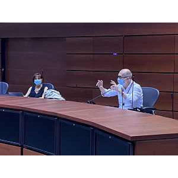 Il vicegovernatore Riccardo Riccardi alla presentazione del progetto Oncoint - Il vicegovernatore Riccardo Riccardi alla presentazione del progetto Oncoint