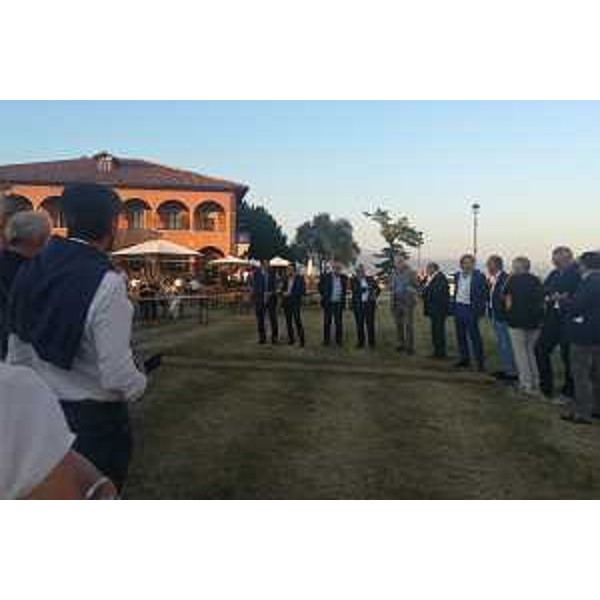 Un momento dell'inaugurazione nel piazzale del Castello di Udine - Un momento dell'inaugurazione nel piazzale del Castello di Udine